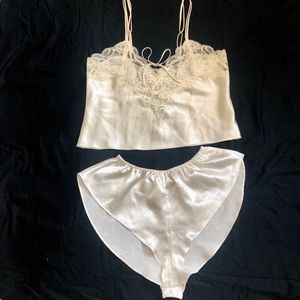 Vintage Victoria’s Secret satin lingerie set